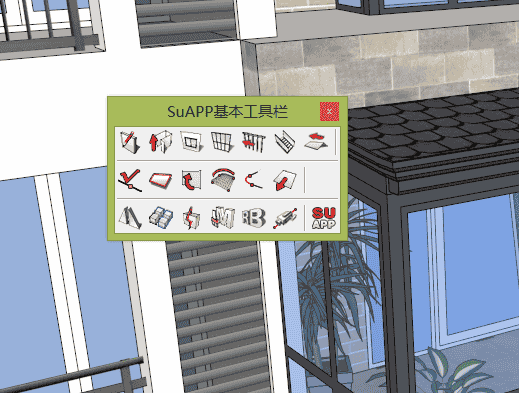 Sketchup插件：SUAPP 1.0 for Sketchup 6/7/8 兼容VRay 免费版