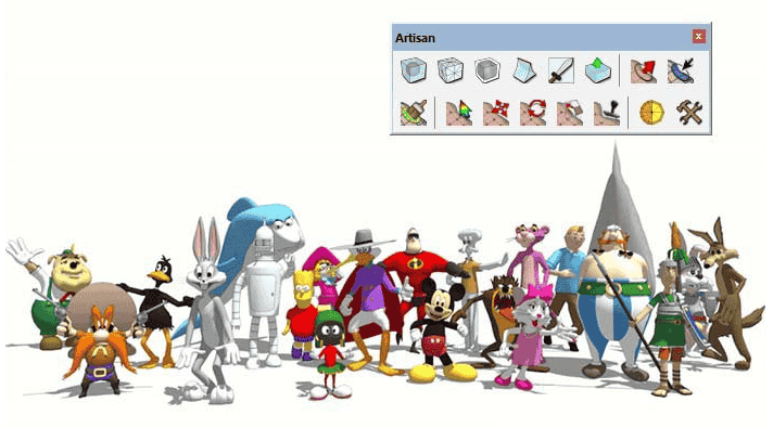 【草图大师SU插件】Artisan雕刻大师 V1.3.6【支持SU2017-2022】中文开心版下载