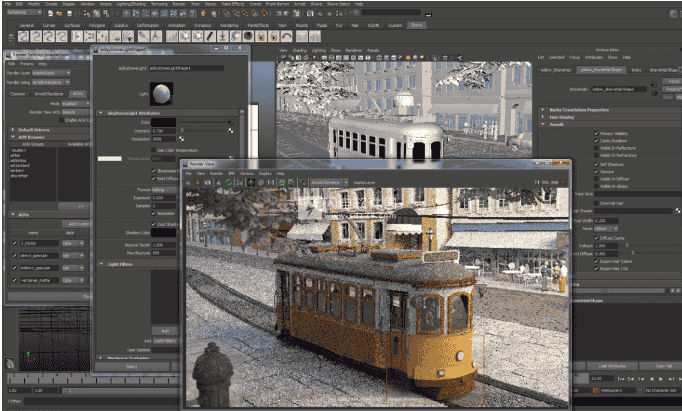 【Maya插件】Maya阿诺德渲染器插件 MtoA SolidAngle Maya To Arnold v5.2.2.1 英文开心版下载