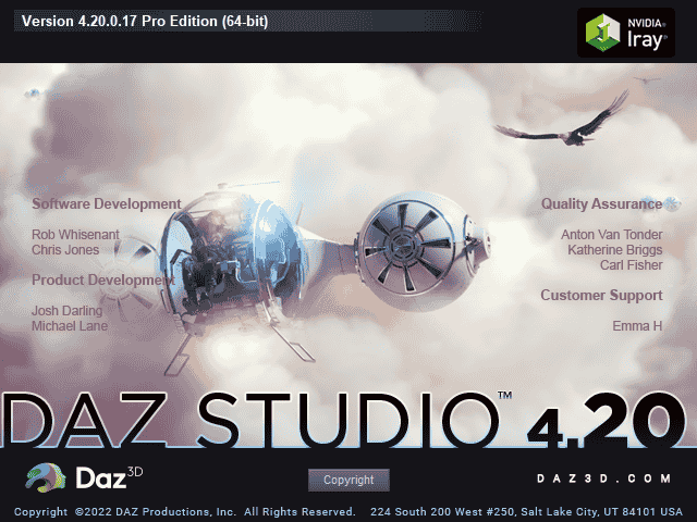 DAZ Studio Pro 4.20免费版【DAZ Studio 4.20】英文开心版