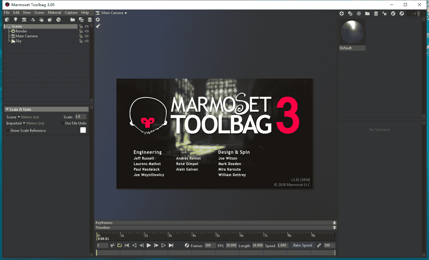 八猴渲染器3.05【Marmoset Toolbag 3.05】开心版