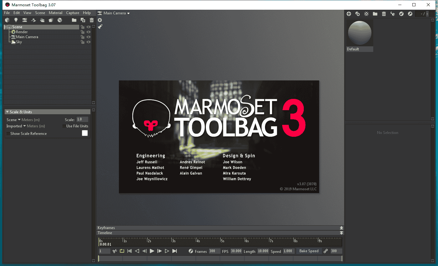 八猴渲染器3.07【Marmoset Toolbag 3.07】开心版