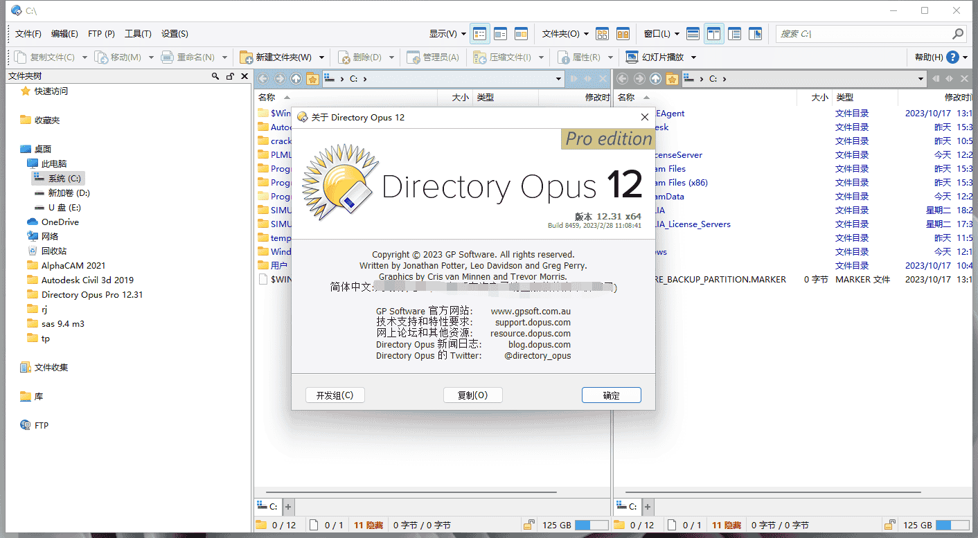 Directory Opus Pro 12.31文件管理工具中文开心版