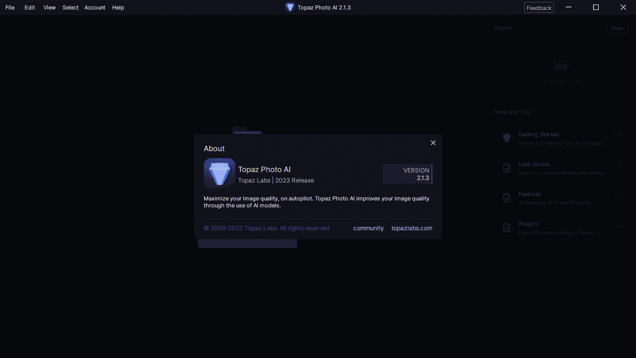 Topaz Photo AI 2.1.3开心版【图片降噪工具】免费便捷版-英文版