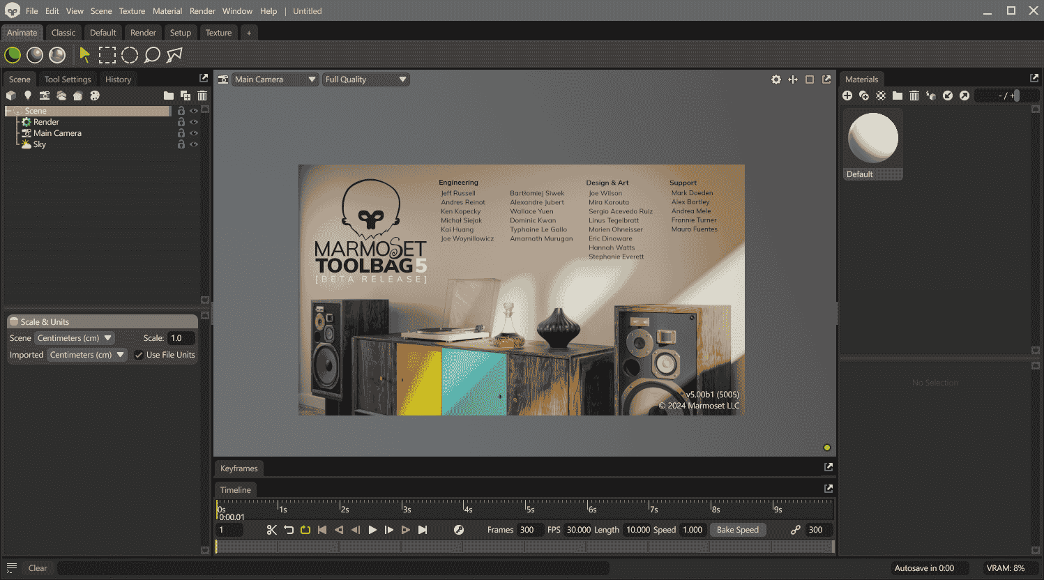 Marmoset Toolbag八猴 5.00b1最新英文开心版