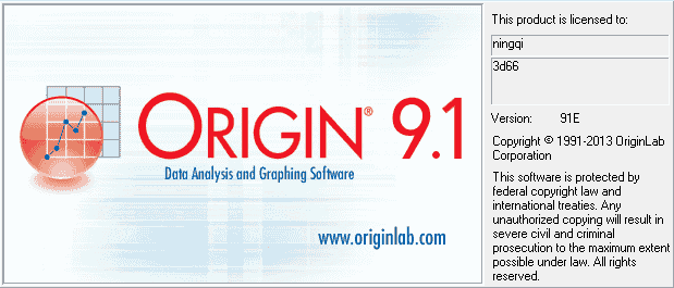 Origin 9.1免费英文激活版