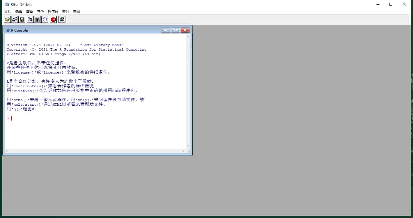 R语言（RGui） 4.0.4正式完整版
