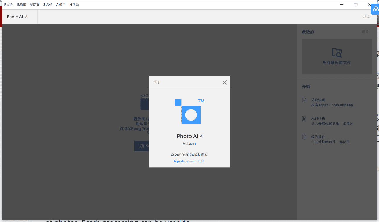 Topaz Photo AI 3.4.1中文绿色免安装版