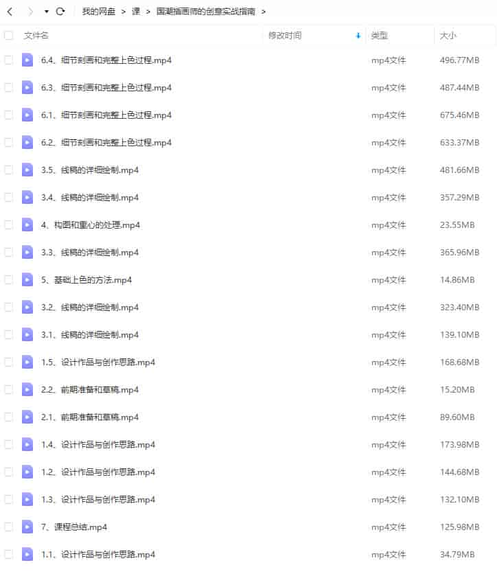 吴尧国潮插画师的创意实战指南【画质还行只有视频】