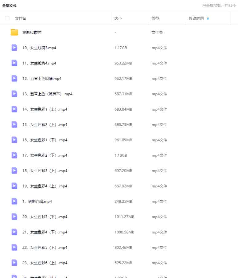 阿花水彩综合班第11期【画质高清有笔刷和素材】