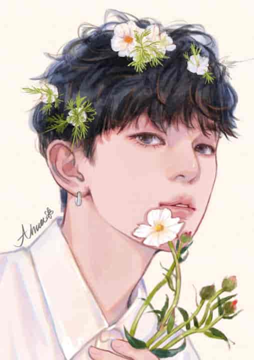 阿花水彩风男生头像ipad插画课2022年1月【画质不错有笔刷】