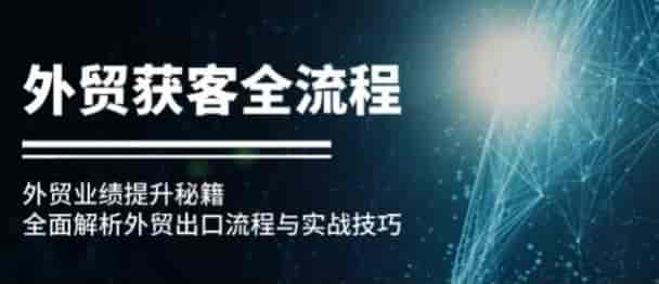 外贸获客业绩提升教程，把外贸做到好业绩水到渠成