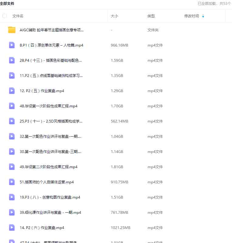 李耀辉国潮商业插画系统课第四期2023【画质还可以只有视频】