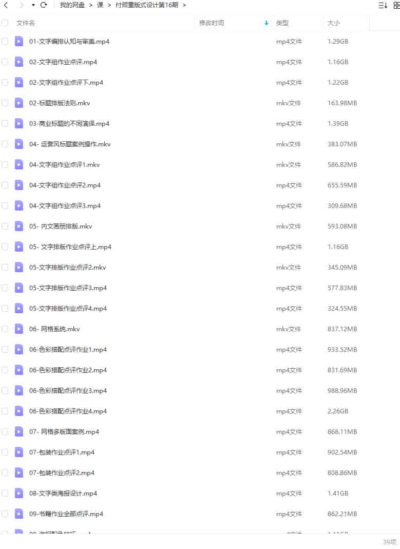 付顽童版式设计第16期2022【画质高清只有视频】