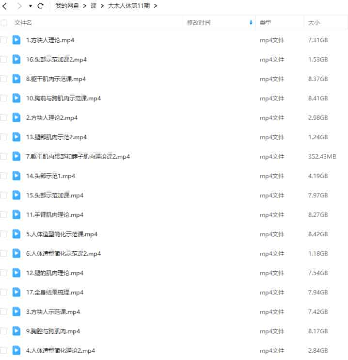 大木人体结构基础第11期2023年【画质高清只有视频】