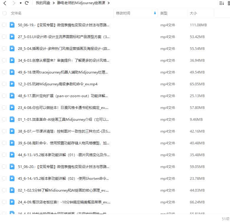 静电老师的ai绘画课2023年Midjourney【画质还可以只有视频】