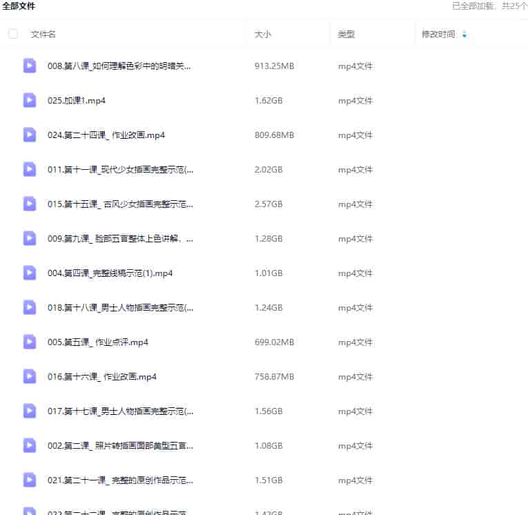 狄大萌少女风厚涂人像质感课2024【画质不错只有视频】