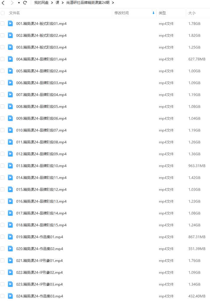 尚道设研品牌精英班第24期2023年【画质不错只有视频】