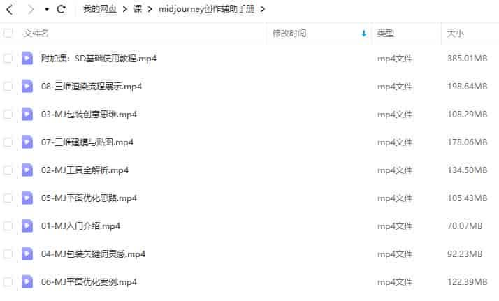 清空Midjourney创作辅助手册【画质高清只有视频】