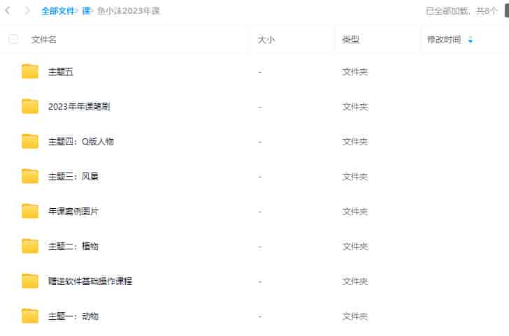 【缺课】鱼小沫2023年课ipad教程【画质高清有素材】