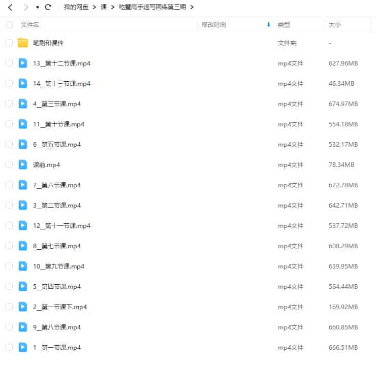 吃蟹高手日系风速写团练第3期【画质高清有课件笔刷】