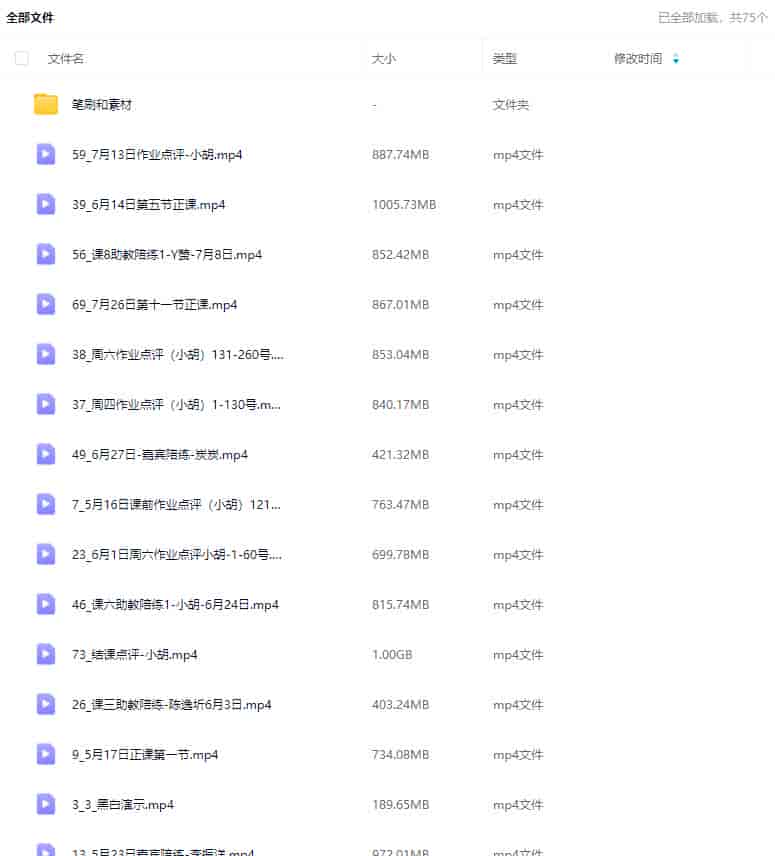 徐拯雁甲色块特练营第5期2024【画质高清有笔刷】