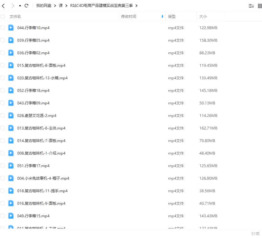 R站C4D电商产品建模实战宝典第三季【画质还可以有参考图】