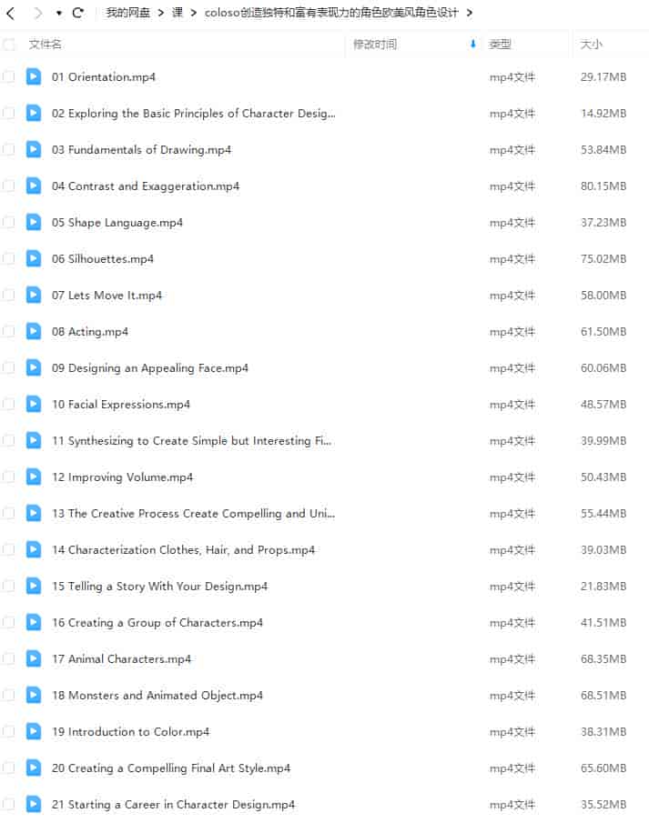 Coloso创造独特和富有表现力的角色设计【画质不错只有视频】