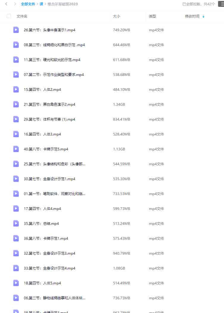 维吉尔基础班2023【画质一般有大部分课件】