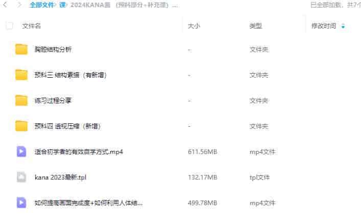 KANA酱2024（预科部分+补充课）日系造型【画质一般】