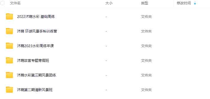 沭萌水彩合集【画质还可以只有视频】