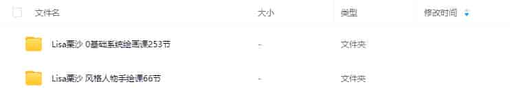 lisa栗沙绘画课合集【画质不错只有视频】