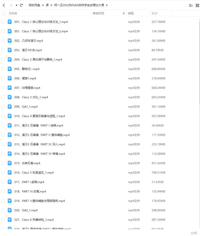 柯一正2022秋NAG自然学徒会理论大课【画质高清只有视频】