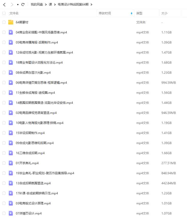 巧匠电商设计特战班第64期2021年【画质高清有素材】