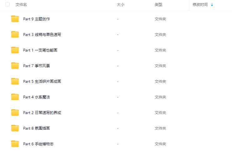 清粥茶画会2024手绘课水彩不透明水彩【画质不错】