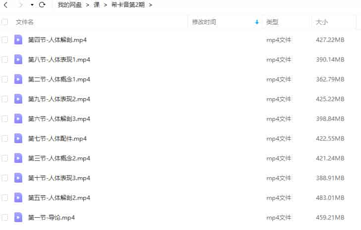 希卡音人体基础强化第2期2021【画质不错只有视频】