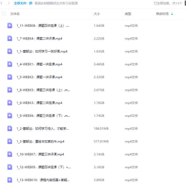 董颖达的图像语言分析与实践课2023【画质一般只有视频】