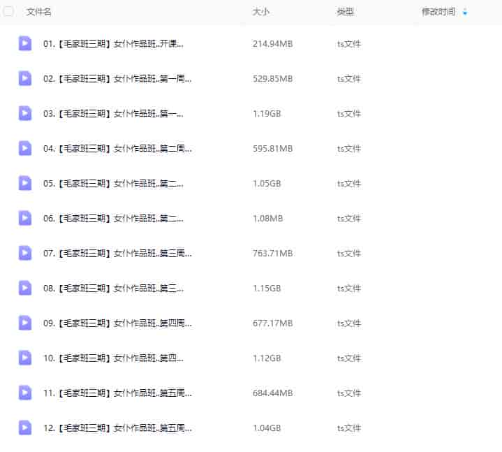 袋喵女仆作品旁听班2022【画质还可以只有视频】