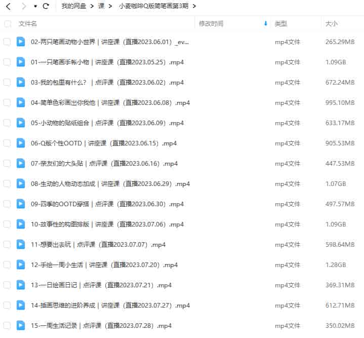 鲸字号小麦咖啡Q版简笔画第3期2023【画质还可以只有视频】