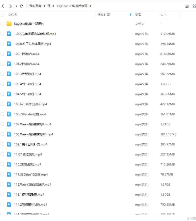 KayStudio3D美术表现第1期2023年【画质高清有部分素材】