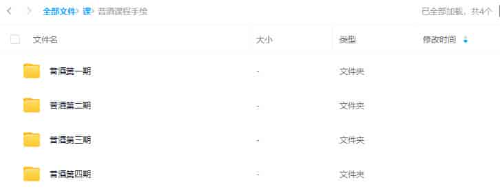 昔酒1-4期合集【老课画质还行只有视频】