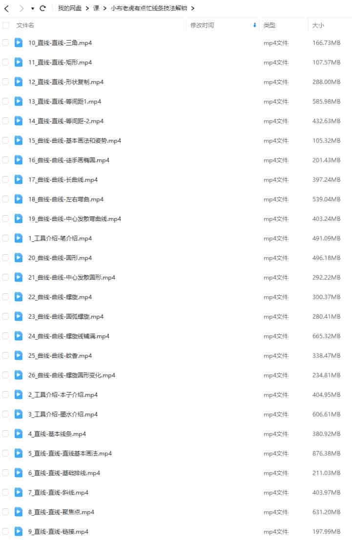 小布老虎有点忙线条技法解锁【画质不错只有视频】