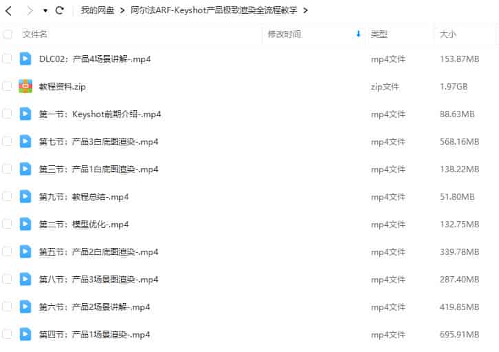 阿尔法ARF Keyshot产品极致渲染全流程教学【画质不错有素材】