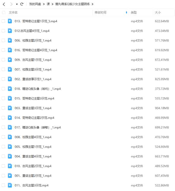 鹅丸萌系Q版少女主题团练2023【画质不错只有视频】