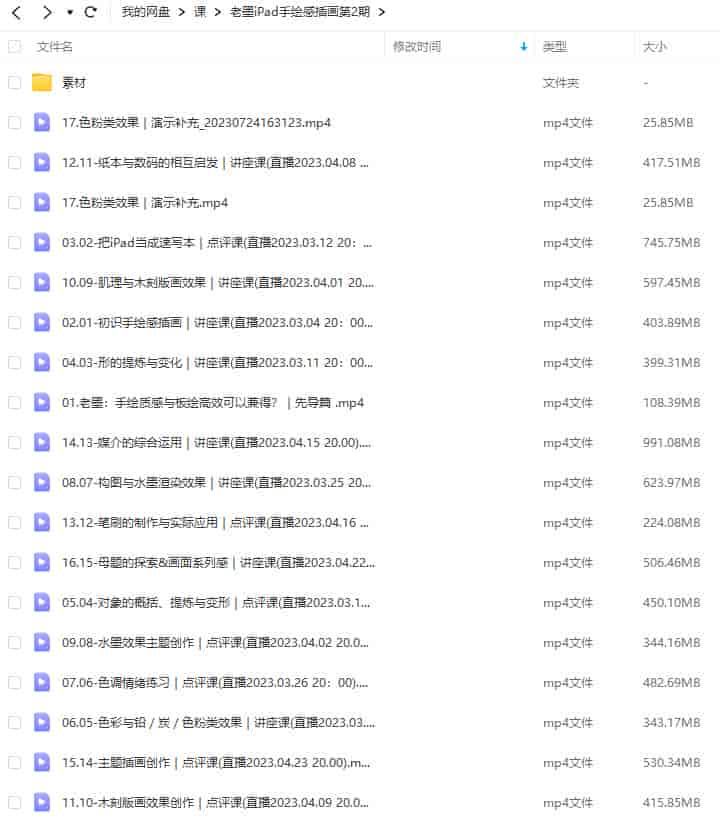 鲸字号老墨iPad手绘感插画第2期2023【画质不错有素材】