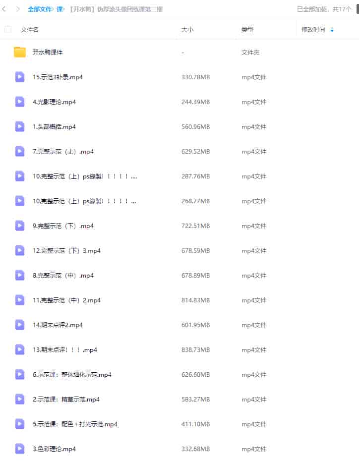 开水鸭伪厚涂头像团练课第2期2024【画质还可以有素材】