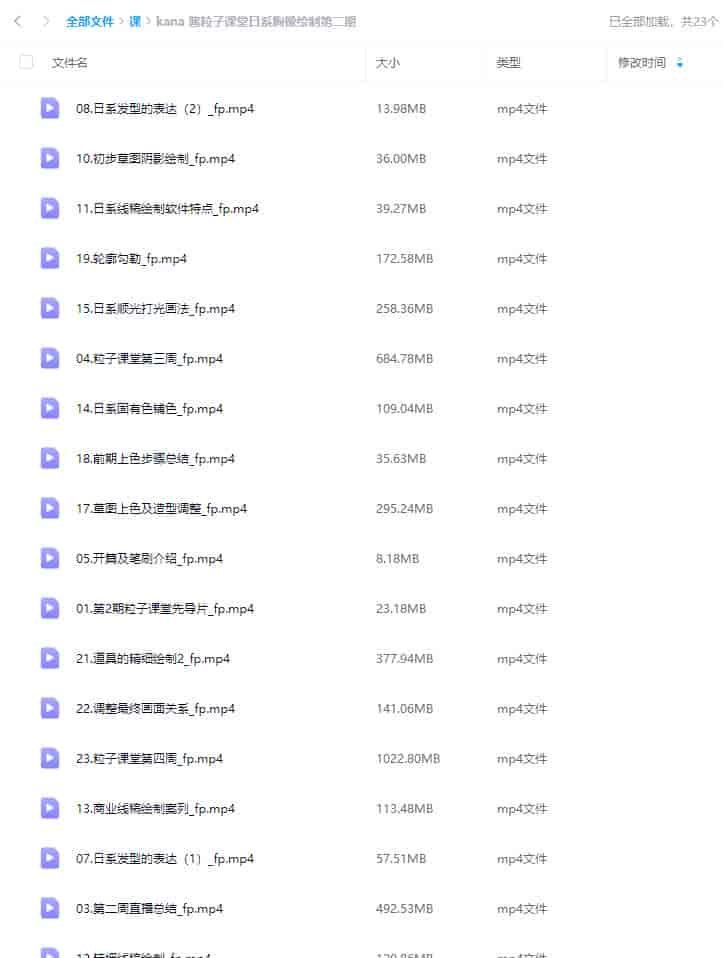 kana酱粒子课堂日系胸像绘制第2期【画质不错只有视频】