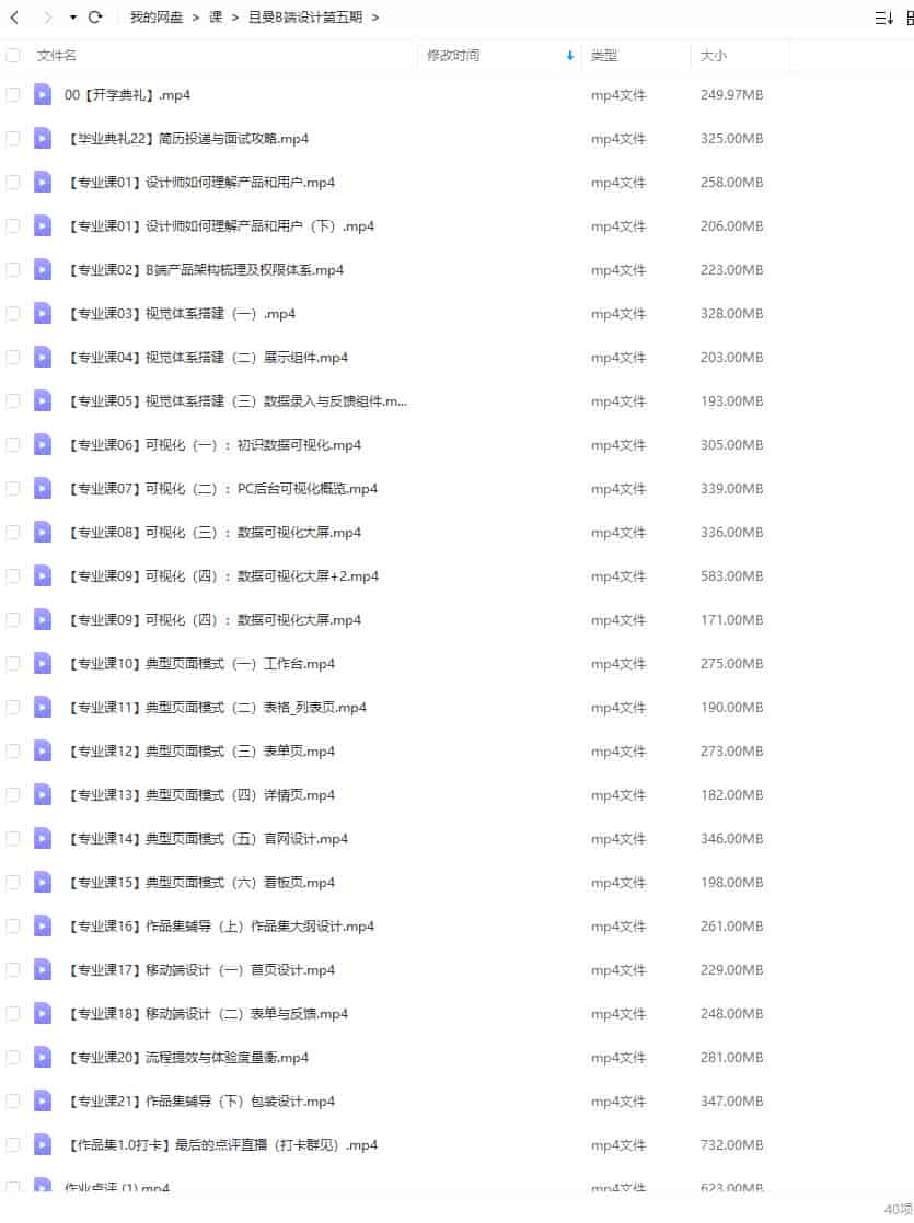 且曼B端产品设计训练营第五期2021年12月结课【画质高清只有视频】