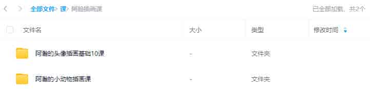 阿瀚的头像插画基础课+小动物插画课【画质还行只有视频】