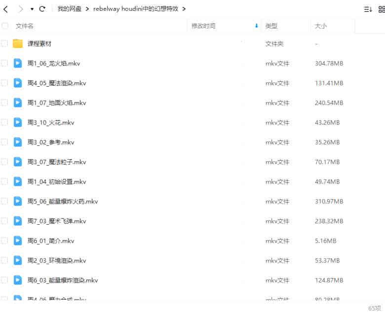 rebelway houdini19.5中的幻想特效2023年【画质高清有素材】